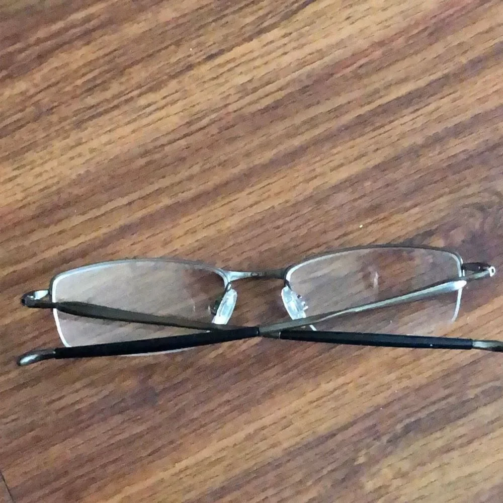 Oakley TRANSISTOR Brushed steel Eyeglasses frames. With case ￼